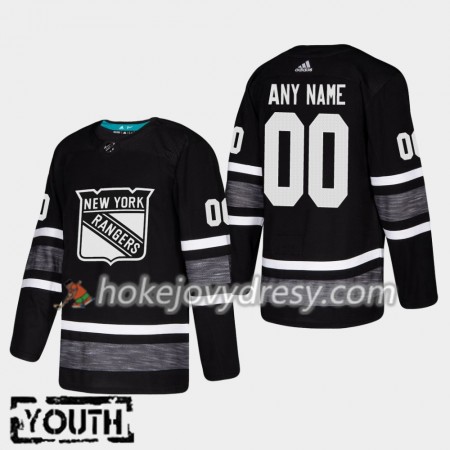 Dětské Hokejový Dres New York Rangers Personalizované Černá 2019 NHL All-Star Adidas Authentic